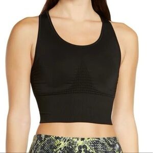 Sweaty Betty Stamina Longline Sports Bra Black Size - XL EUC